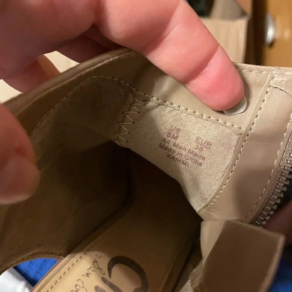 CIRCUS SAM EDELMAN PEEPTOE HEELED BOOTIES - Picture 7 of 7